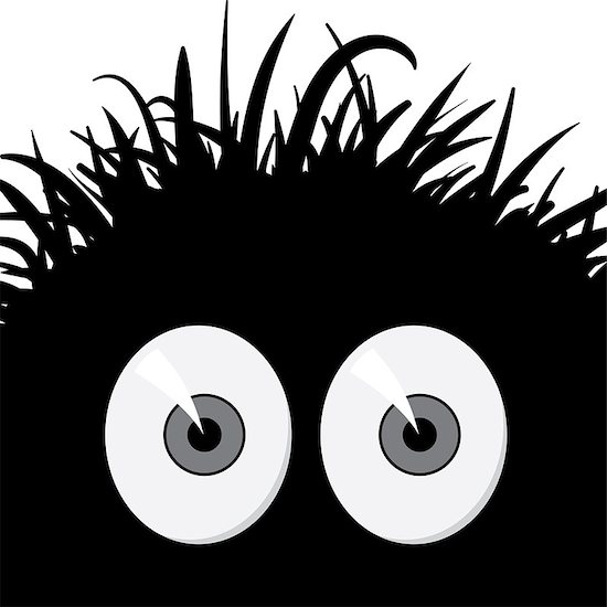 Dark, strange, comic frightened creature - vector illustration Stock Photo - Royalty-Free, Artist: pzaxe, Image code: 400-06912007