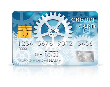 simsearch:400-07308715,k - Credit card design template. Vector illustration Stock Photo - Budget Royalty-Free & Subscription, Code: 400-06912289
