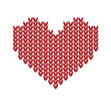 simsearch:400-05370173,k - seamless Knitted vector pattern with red heart Foto de stock - Super Valor sin royalties y Suscripción, Código: 400-06912708