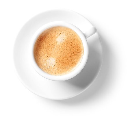 simsearch:400-07477800,k - Coffee collection - Cappuccino cup. Isolated on white background Fotografie stock - Microstock e Abbonamento, Codice: 400-06913435