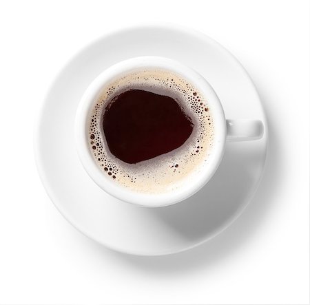 simsearch:400-07477800,k - Coffee collection - Cup of black coffee. Isolated on white background Fotografie stock - Microstock e Abbonamento, Codice: 400-06913436