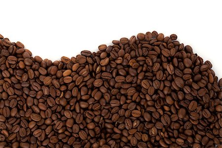 simsearch:400-06700189,k - Coffee beans on white background Stock Photo - Budget Royalty-Free & Subscription, Code: 400-06913492