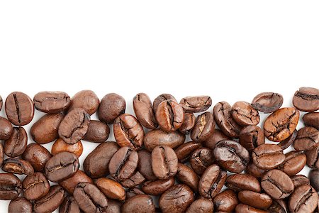 simsearch:400-06700189,k - Coffee beans on white background Stock Photo - Budget Royalty-Free & Subscription, Code: 400-06913505