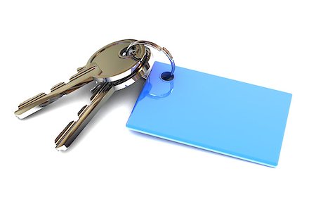 A Colourful 3d Rendered Keys with a Blank Blue Keyring Stock Photo - Budget Royalty-Free & Subscription, Code: 400-06913528