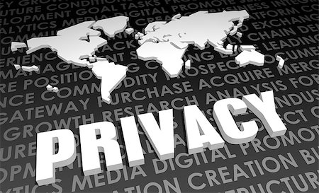 simsearch:400-06921307,k - Privacy Industry Global Standard on 3D Map Stock Photo - Budget Royalty-Free & Subscription, Code: 400-06913752