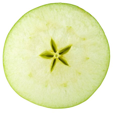 simsearch:400-05265200,k - Macro food collection - Green apple slice. Isolated on white background Photographie de stock - Aubaine LD & Abonnement, Code: 400-06913974