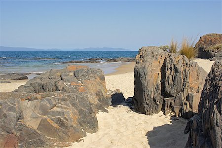 swansea - Lovely Spiky Beach, close to Swansea, Tasmania, Australia Photographie de stock - Aubaine LD & Abonnement, Code: 400-06924840