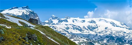 Plateau Rosa seen from Valtournenche, Aosta Valley - Italy Fotografie stock - Microstock e Abbonamento, Codice: 400-06925192