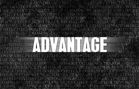 Advantage in Business as Motivation in Stone Wall Stock Photo - Budget Royalty-Free & Subscription, Code: 400-06927361