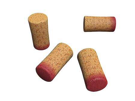 red wine corks isolated on white background Stock Photo - Budget Royalty-Free & Subscription, Code: 400-06928484