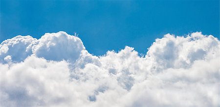 Photo of the beautiful blue sky with white clouds Stock Photo - Budget Royalty-Free & Subscription, Code: 400-06929024