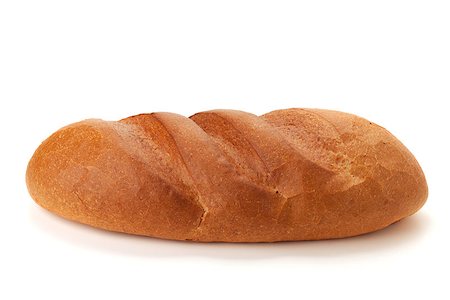 simsearch:400-04421047,k - Long loaf bread. Isolated on white Foto de stock - Super Valor sin royalties y Suscripción, Código: 400-06920130