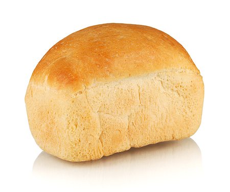 simsearch:400-04421047,k - White bread. Isolated on white background Foto de stock - Super Valor sin royalties y Suscripción, Código: 400-06920179