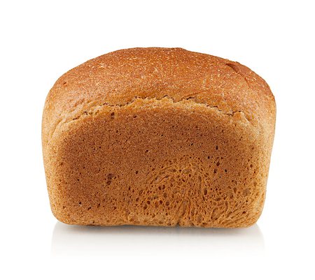 simsearch:400-04421047,k - Brown bread. Isolated on white background Foto de stock - Super Valor sin royalties y Suscripción, Código: 400-06920185