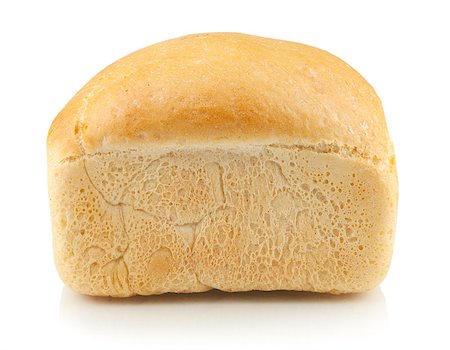 simsearch:400-04421047,k - White bread. Isolated on white background Foto de stock - Super Valor sin royalties y Suscripción, Código: 400-06920180