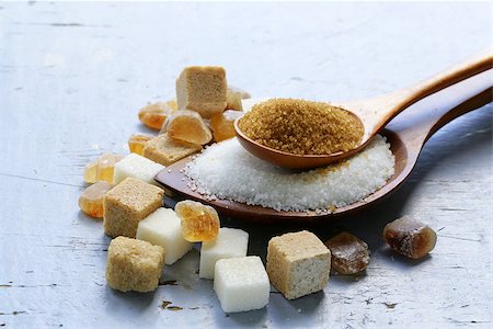 simsearch:400-04823249,k - Various kinds of sugar, brown, white and refined sugar Stock Photo - Budget Royalty-Free & Subscription, Code: 400-06920781