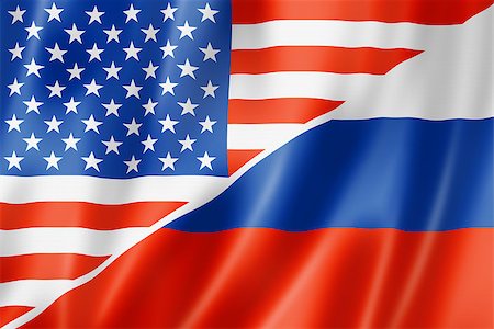 simsearch:695-03381241,k - Mixed USA and Russia flag, three dimensional render, illustration Photographie de stock - Aubaine LD & Abonnement, Code: 400-06920886