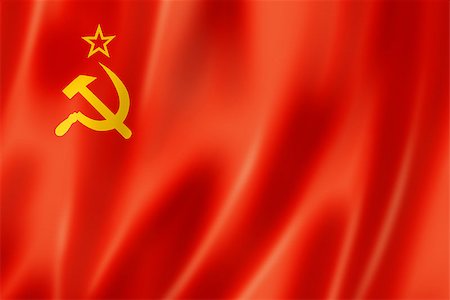 simsearch:400-06476619,k - USSR, Soviet Union flag, three dimensional render, satin texture Foto de stock - Royalty-Free Super Valor e Assinatura, Número: 400-06920887