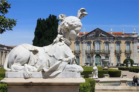 Palace of Queluz in Lisbon, Portugal Fotografie stock - Microstock e Abbonamento, Codice: 400-06920896