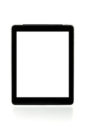 simsearch:400-06921233,k - Touch screen tablet computer with white background. Isolated on white Stock Photo - Budget Royalty-Free & Subscription, Code: 400-06921227