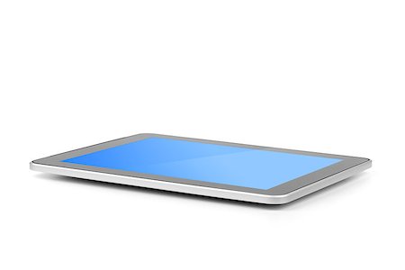 simsearch:400-06921233,k - Touch screen tablet computer with gradient background. Isolated on white Stock Photo - Budget Royalty-Free & Subscription, Code: 400-06921233