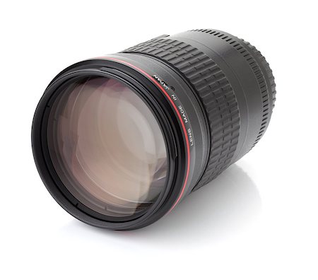 simsearch:400-06915716,k - Professional photo lens. Isolated on white background Stock Photo - Budget Royalty-Free & Subscription, Code: 400-06921244