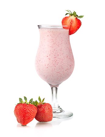 simsearch:400-06914721,k - Cocktail collection - Strawberry milk cocktail. Isolated on white background Foto de stock - Super Valor sin royalties y Suscripción, Código: 400-06922367