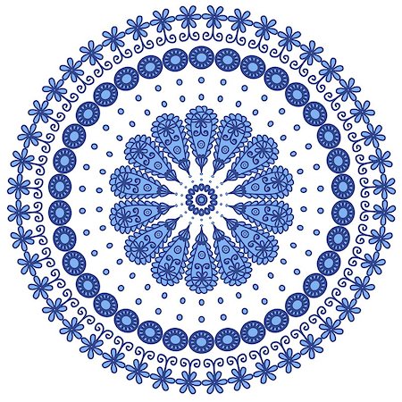 simsearch:400-06739339,k - Blue round lace Also available as a Vector in Adobe illustrator EPS format, compressed in a zip file. The vector version be scaled to any size without loss of quality. Foto de stock - Super Valor sin royalties y Suscripción, Código: 400-06923429