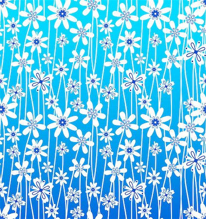 Vector illustration of Floral seamless pattern Stock Photo - Budget Royalty-Free & Subscription, Code: 400-06944221