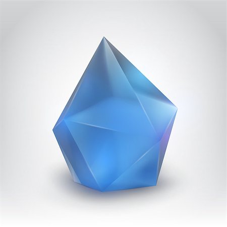 royal society - Vector illustration of blue crystal on a gradient background    EPS10 (Adobe Illustrator)  Used: mesh gradients and gradients with blending mode "screen" and "Multiply" for imitation of light, shadow and transparency effects Stock Photo - Budget Royalty-Free & Subscription, Code: 400-06944280