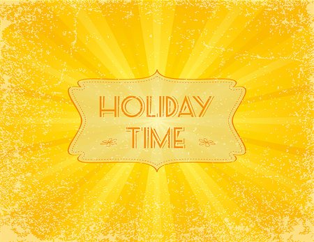 Holiday sunbeam textured background with retro banner. EPS10. Fotografie stock - Microstock e Abbonamento, Codice: 400-06944428