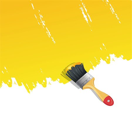 simsearch:400-04201721,k - Vector illustration of Background with paint brush Stock Photo - Budget Royalty-Free & Subscription, Code: 400-06944567