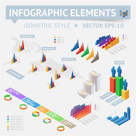 data tech world map - Infographic design elements. Vector saved as EPS-10, file contains objects with transparency (shadows etc.) Stock Photo - Budget Royalty-Free & Subscription, Code: 400-06944848