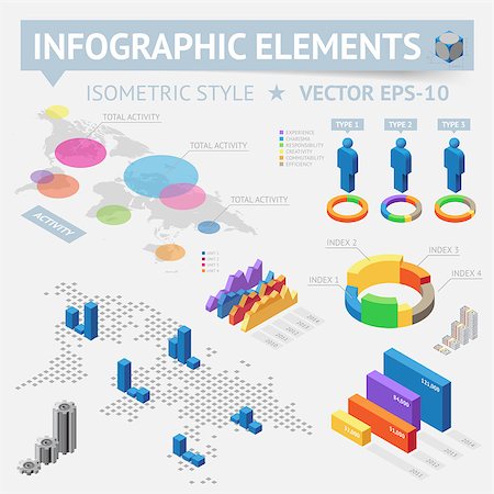 Infographic design elements. Vector saved as EPS-10, file contains objects with transparency (shadows etc.) Foto de stock - Super Valor sin royalties y Suscripción, Código: 400-06944849