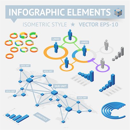 Infographic design elements. Vector saved as EPS-10, file contains objects with transparency (shadows etc.) Stock Photo - Budget Royalty-Free & Subscription, Code: 400-06944850