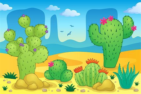 simsearch:400-07417266,k - Desert theme image 2 - eps10 vector illustration. Stock Photo - Budget Royalty-Free & Subscription, Code: 400-06945051