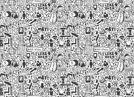 doodle Finance pattern Stockbilder - Microstock & Abonnement, Bildnummer: 400-06945093