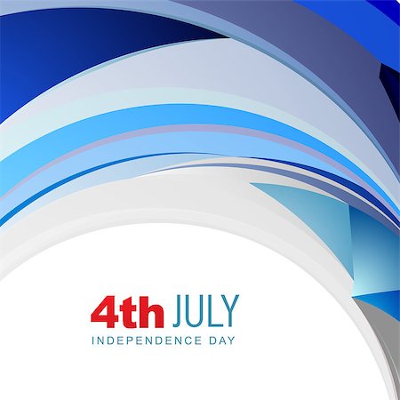 pinnacleanimates (artist) - vector wave style independence day design Stockbilder - Microstock & Abonnement, Bildnummer: 400-06945404