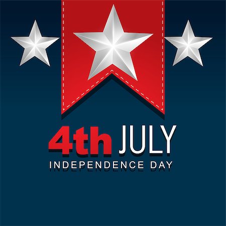 pinnacleanimates (artist) - stylish american independence day design Stockbilder - Microstock & Abonnement, Bildnummer: 400-06945416