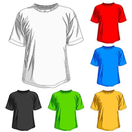 simsearch:400-05159965,k - set of shirts,  this illustration may be useful as designer work Photographie de stock - Aubaine LD & Abonnement, Code: 400-06946201