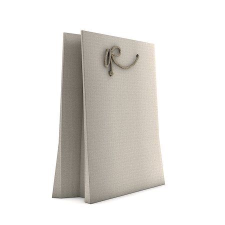 dynamicfoto (artist) - Shopping bag isolated on white background Stockbilder - Microstock & Abonnement, Bildnummer: 400-06946414