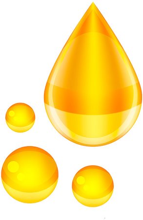 ekaterina88 (artist) - vector isolated yellow drop of honey with three round droplets Foto de stock - Royalty-Free Super Valor e Assinatura, Número: 400-06946415