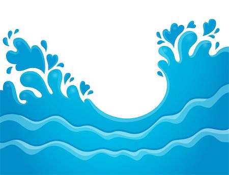 simsearch:400-06639488,k - Water splash theme image 7 - eps10 vector illustration. Photographie de stock - Aubaine LD & Abonnement, Code: 400-06946520