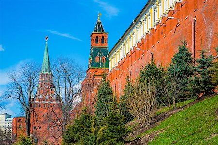 simsearch:400-07299937,k - Moscow Kremlin spring day. Russia Stock Photo - Budget Royalty-Free & Subscription, Code: 400-06946666