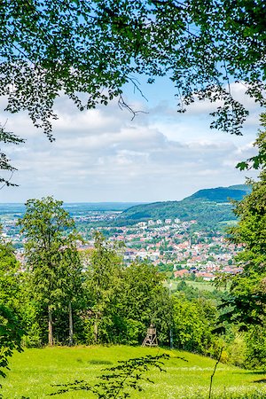 elevated sky - Panoramic view to a city in Germany Stock Photo - Budget Royalty-Free & Subscription, Code: 400-06947026