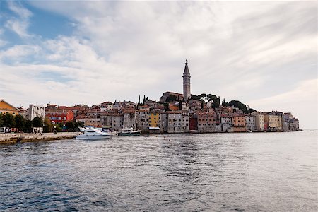 Medieval City of Rovinj and Saint Euphemia Cathedral, Istria, Croatia Stock Photo - Budget Royalty-Free & Subscription, Code: 400-06947734