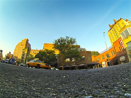 driving new york city street - Asphalt close up with Taxi on the Street Stock Photo - Budget Royalty-Free & Subscription, Code: 400-06947751