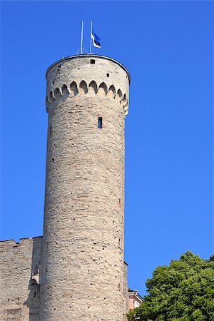 Toompea tower in summer day. Tallinn, Estonia. Fotografie stock - Microstock e Abbonamento, Codice: 400-06947888