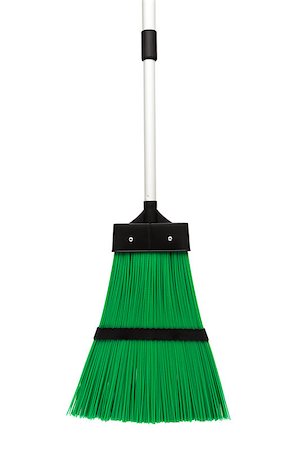 green and modern broom on white background Stock Photo - Budget Royalty-Free & Subscription, Code: 400-06949179