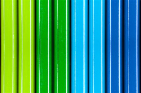 eight green and blue colored pencils side by side Stock Photo - Budget Royalty-Free & Subscription, Code: 400-06954305